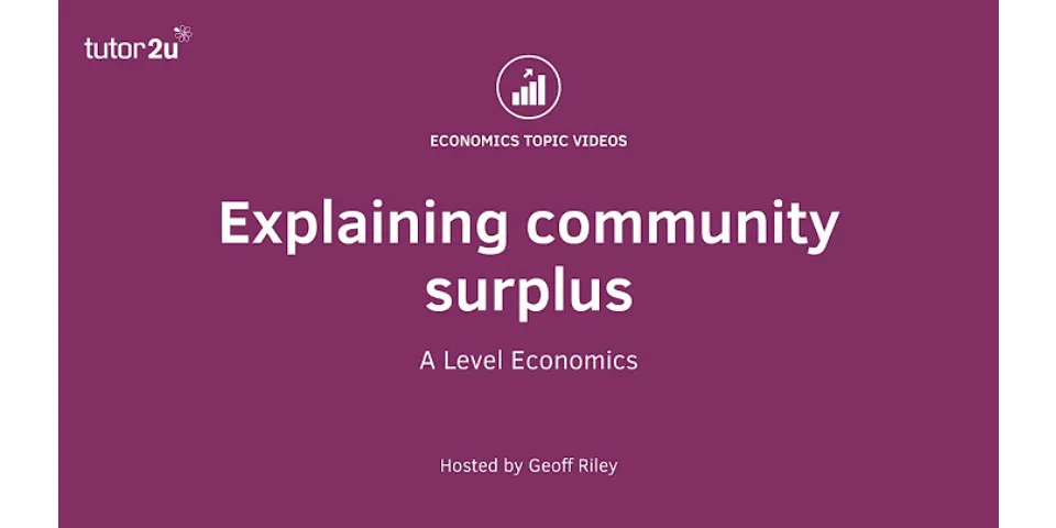 How does a surplus occur in economics?