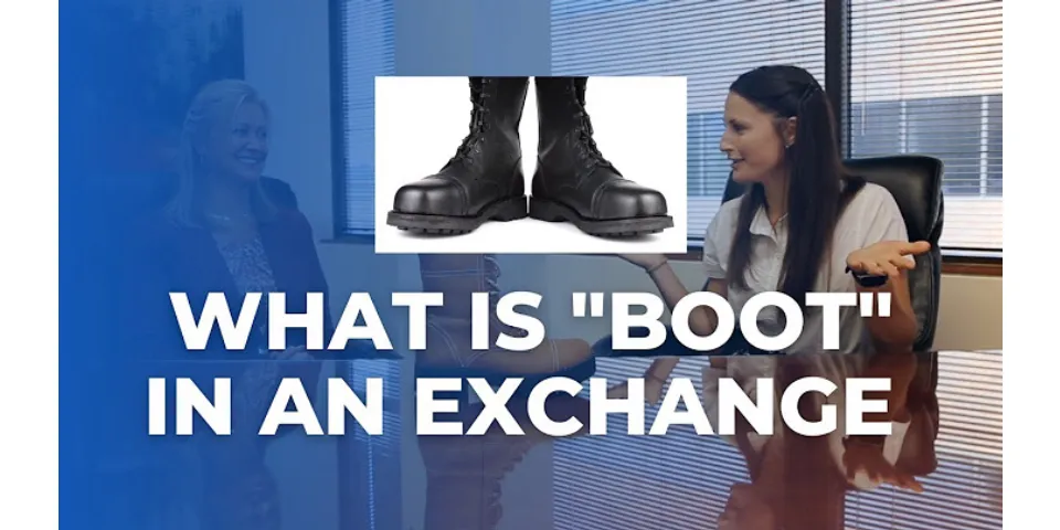 Is boot taxed as capital gain?